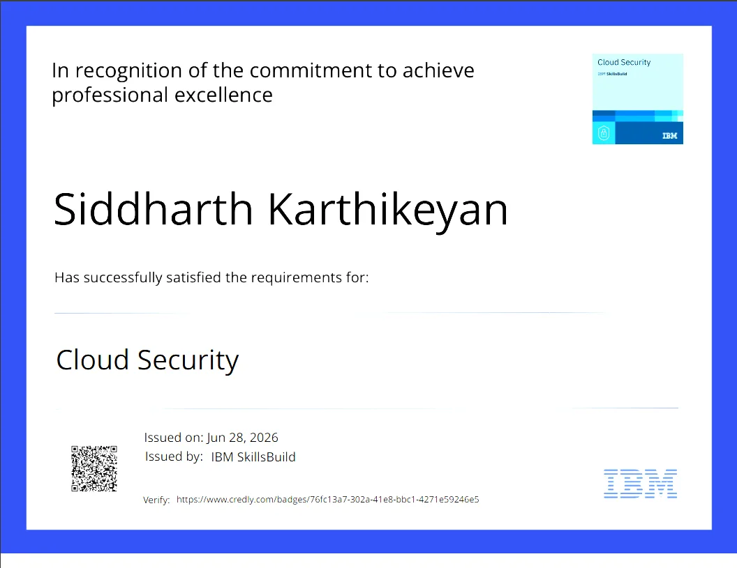 Cloud Security certificate